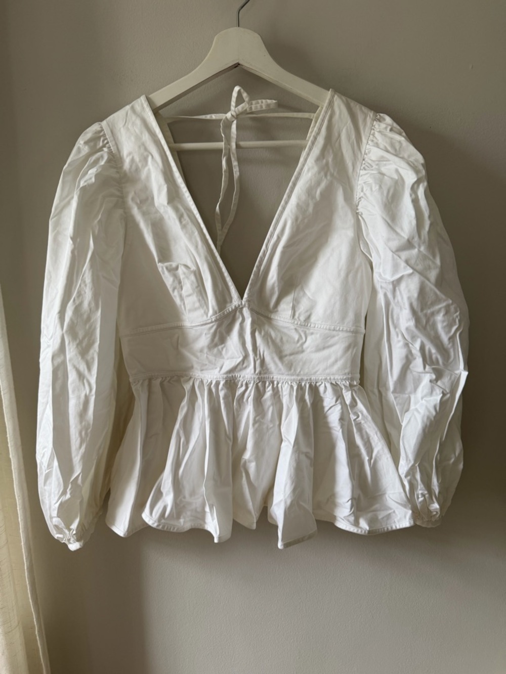 STAUD Luna Blouson-Sleeve Top - Picture 3 of 7